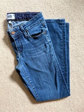 PAIGE Women's Medium Blue Skinny Jeans